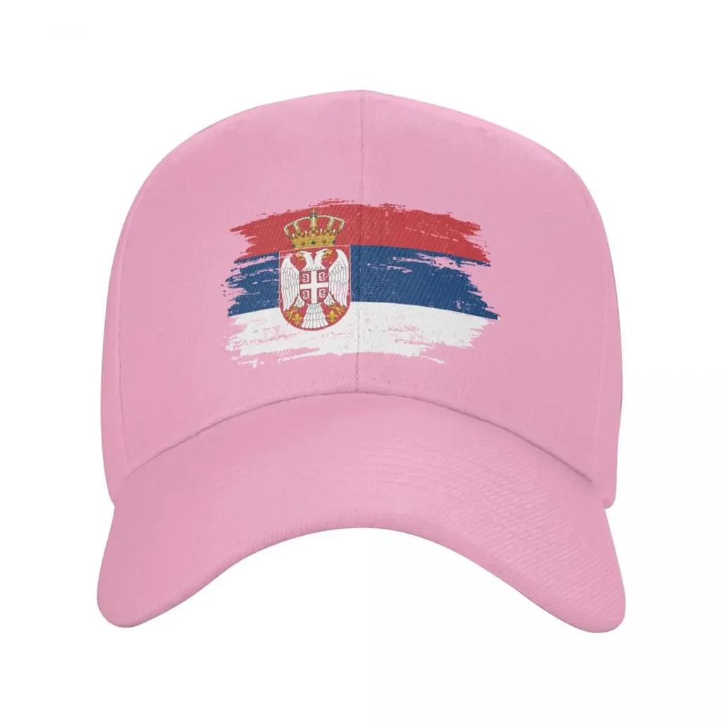 Personalizované Srbsko Flag Baseballová čepice Ženy Unisex Prodyšný Srbský Hrdý táta Klobouk Sportovní Snapback Čepice Sluneční čepice