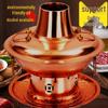 ZHOUYUEHENGSHENG Old Beijing Style Copper Hotpot