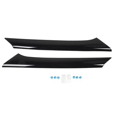 Lot de 2 moulures de pare-brise extérieures noires DW1725 pour Ford Flex