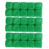 30PCS 16MM Blank Dice Set Plastic Rounded 6 Sided Dice Cubes For Game Party Fun DIY Sticker Math Teaching