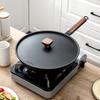 Wrought Iron Frying Pan Uncoated Frying Pan Non-stick Cast Iron Pan Induction Cooker Gas Stove Universal