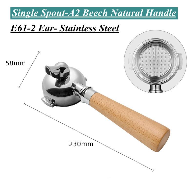 E61 Group head 58mm Filter Holder For Expobar FAEMA RANCILIO LACIMBALI Coffee Machine Spout Bottomless Portafilter Coffee Maker