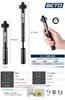 BETO Portable Bicycle Pump, Hybrid CO2 Pump for Presta and Schrader 160psi, Made in Taiwan, CO2-008A