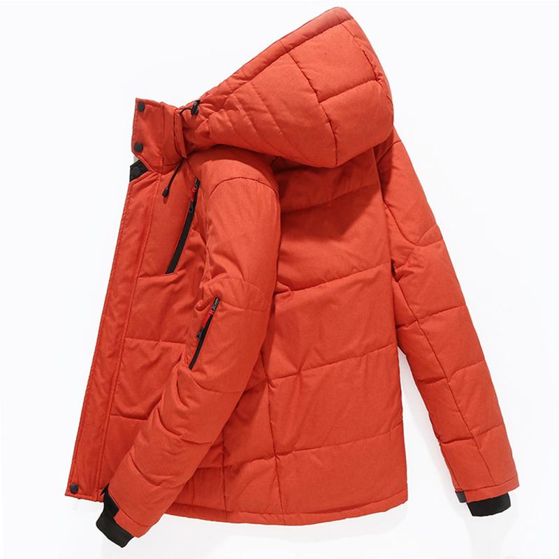Pánská péřová bunda na podzim a zimu, krátká outdoorová bavlněná bunda, silná a teplá ležérní bunda
