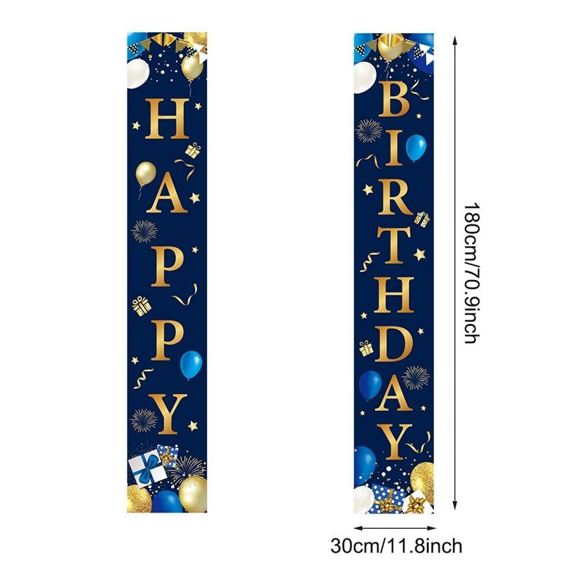 Black Gold Birthday Table Runner 30 50 Birthday Tablecloth Balloon Party Decoration For Home Backdrop Wedding Adult Anniversary