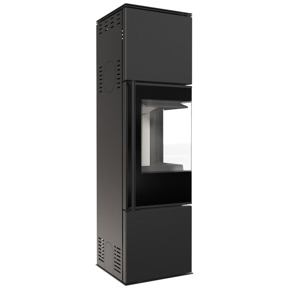Wood burning steel stove KRATKI REN/M right Ø 150 7 kW self closing door