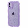 JTW Series for iPhone 12 Case Wavy Edge Star Sequins Epoxy Phone Cover