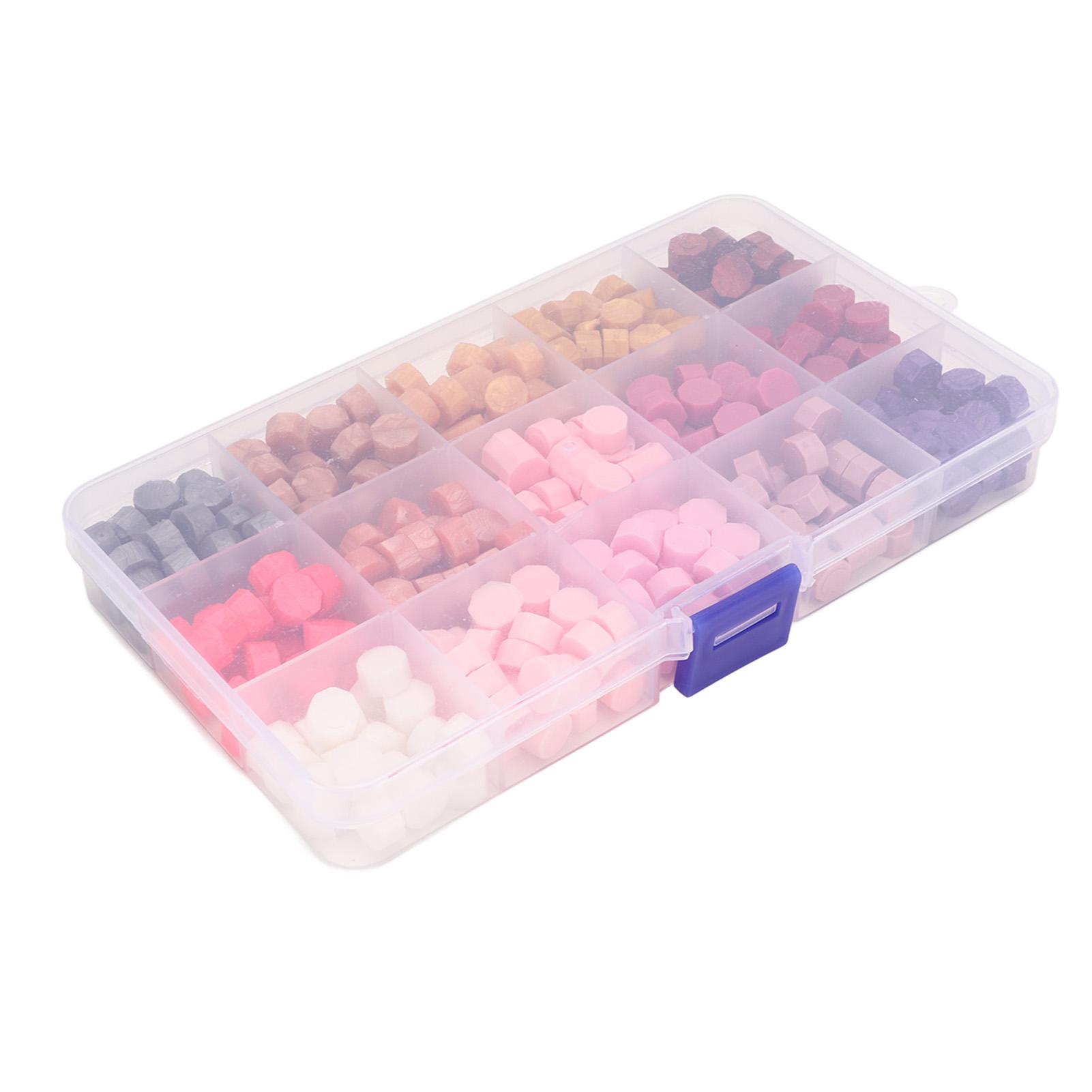 

Намистини сургучу в ретро стилі 15 кольорів для DIY виготовлення восьмикутної форми легко плавляться швидко сохнуть набір сургучу