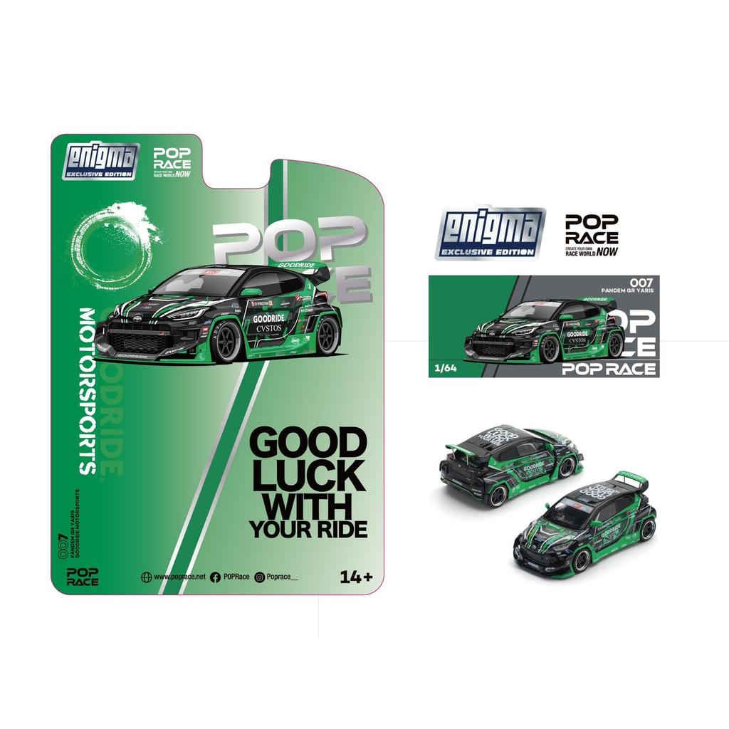 POP RACE x Enigma Pandem GR Yaris Motor Sports Completed Product PRE007 1/64 -