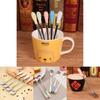 Stylish Floral Ceramic Handle Stirring Spoon With Durable Stainless Steel For Beverages