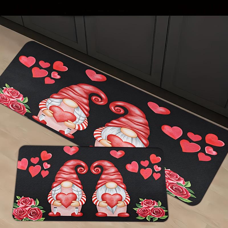 Valentine's Day Heart Hallway Runner: Non-slip, Dirt-resistant, Easy-to-Clean Floor Mat