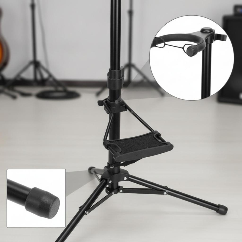 Electric Wind Instrument Stand HeightAdjustable Digital Foldable Aerophone