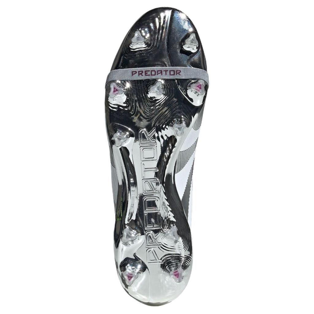 Adidas Jude Bellingham X Predator Elite Foldover Tongue FG Chrome Dream Unisex Sneakers Silver Silver-Metallic Legacy-Burgundy IH0894