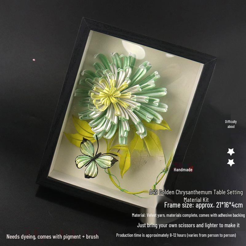 Handmade Chrysanthemum Filigree Kit: Cultural Heritage Decor with DIY Tutorial