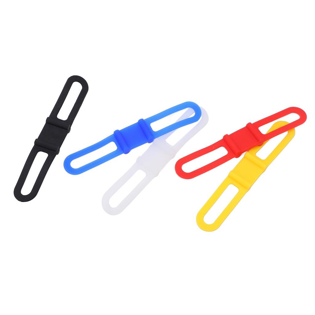 DUUTI 5pcs Bike Silicone Band Multipurpose Cycling Fixed Straps Flashlight Mount Holder for Mountain Bike
