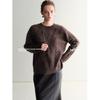 Women's Winter Soft Cashmere Knit Sweater - Round Neck, Silhouette Design