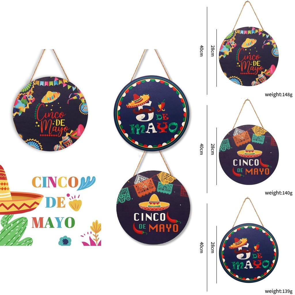 Vibrant Cinco De Mayo Wooden Sign For Festive Indoor Decoration And Party Decor