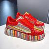 Colorful Starry Sky Rhinestone Sports Shoes for Women Thick Sole Mesh Comfortable Breathable Sports Shoes