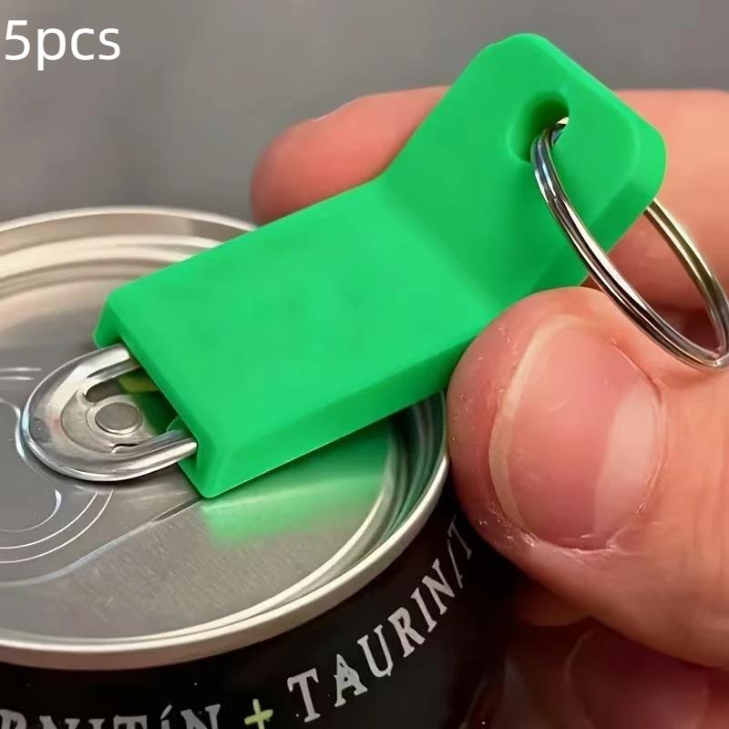 Apribischi per Lattine di Soda, Rimuovi Coperchi per Lattine di Bevande Portatile, Apribottiglie Sicuro per Lattine di Soda, Birra, Bevande Energetiche 1/5Pz