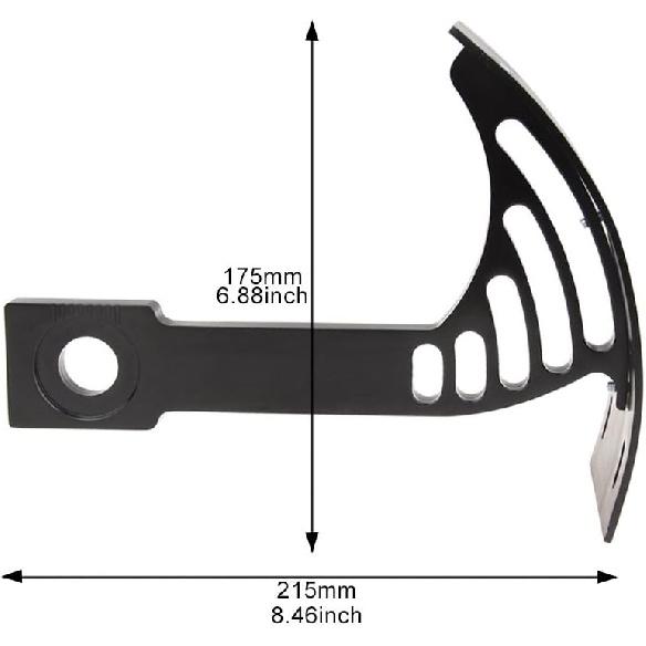 SUNPIE Black Motorcycle Cured Vertical Side Mount Licese Plate Tag Holder Bracket Fits All Sport Bike