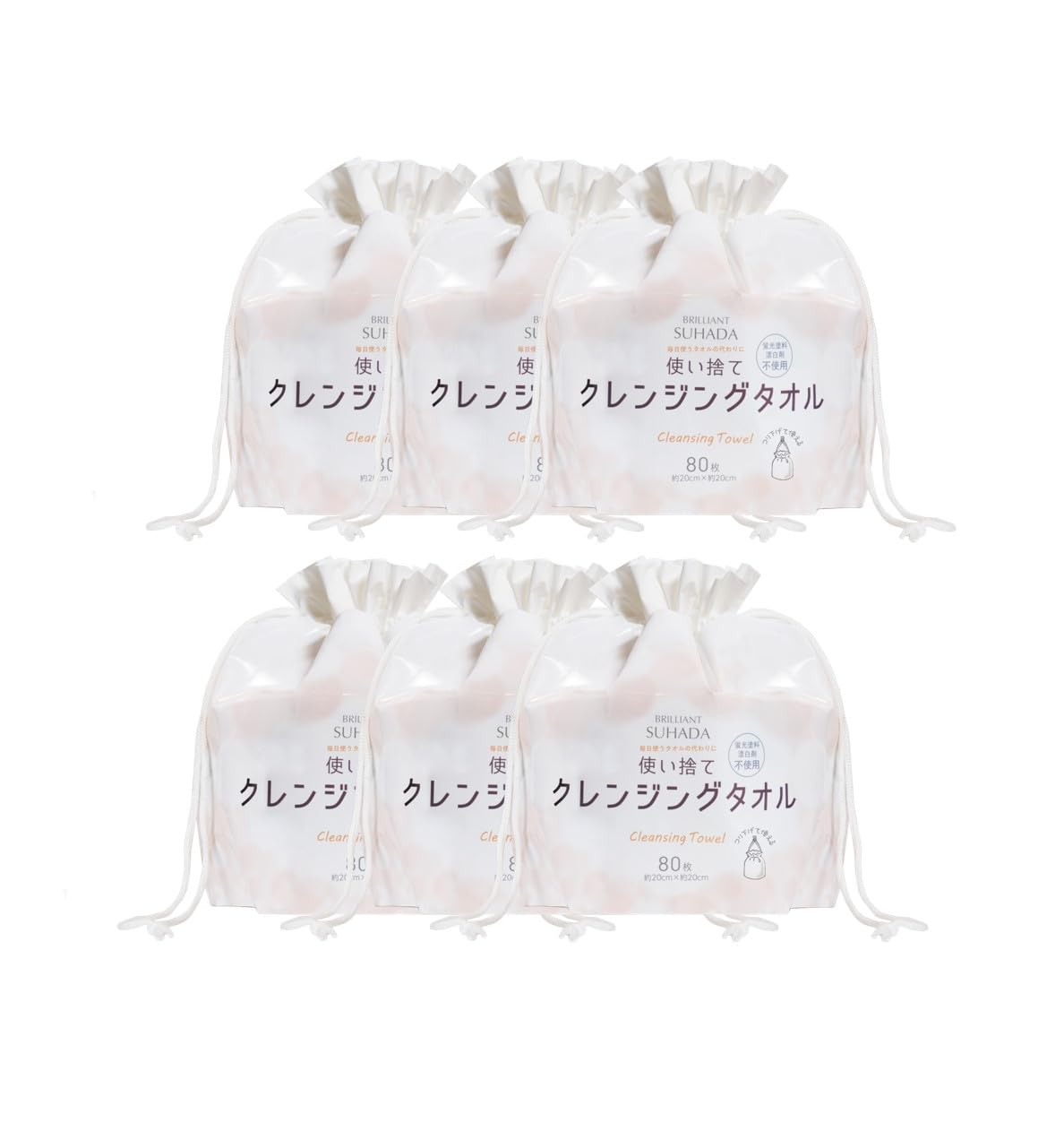 

BURILLIANT SUHADA Disposable Cleansing Towels towels x Disaster Easy to Emergency (80 6) 6-Pack [Hygienic, Stockpile, Preparedness, Wipe, Earthquake,