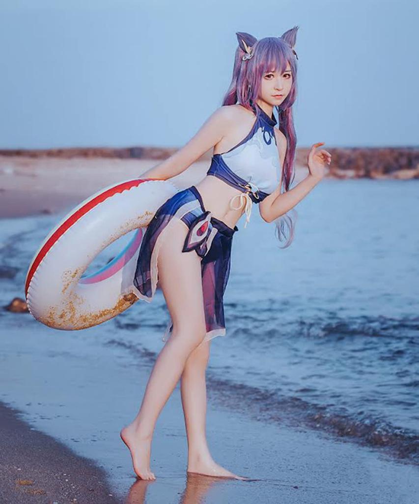 [Milky Time] Genshin Impact Cosplay Swimsuit Costume Genshin Liyue Qixing Summer (Kokusei)