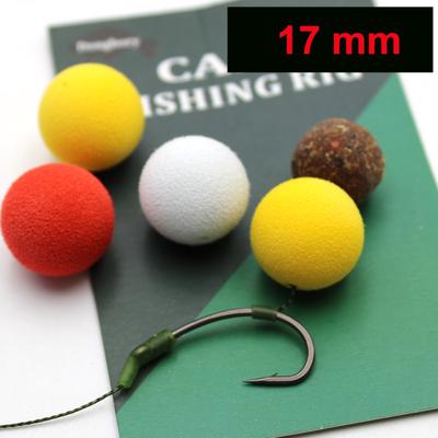 Boilies 17mm Esca per carpa Galleggiante Non Odore Richiamo Esche artificiali di mais Pop Up Bait Feeder per la pesca Hookbait Carp Hair Zig Rig