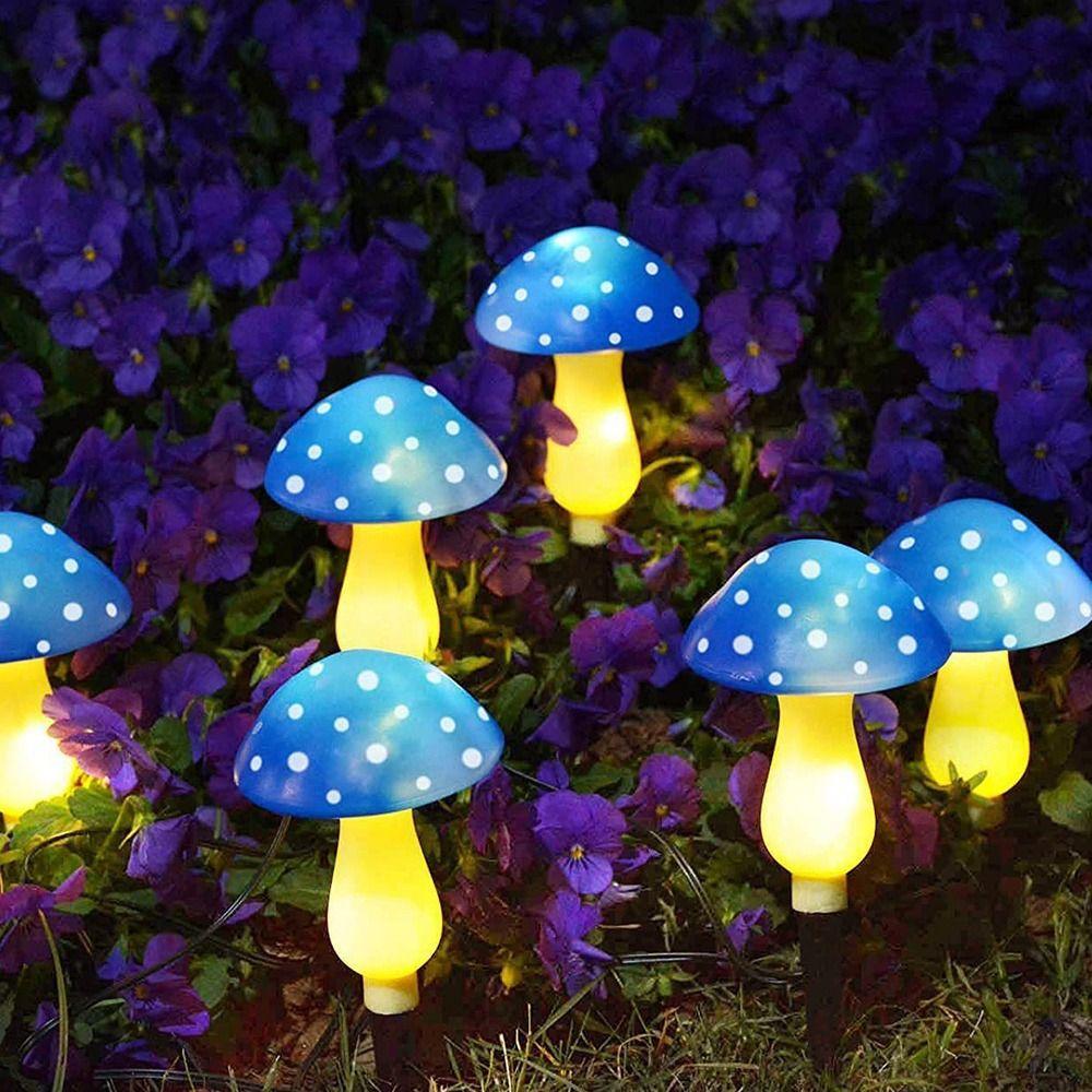 Garden Ornament Outdoor Christmas Lights Solar Mushroom Light Fairy String Lights LED Light