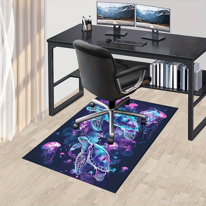 1pc Sea turtles,Jellyfish,Underwater Office Carpet Soft Polyester Entrance Carpet Washable Non slip