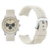 Curved arc-shaped fluororubber Watch strap for original OMEGA X Swatch X Blancpain Scuba Fifty Fathoms MoonSwatch FKM watchband