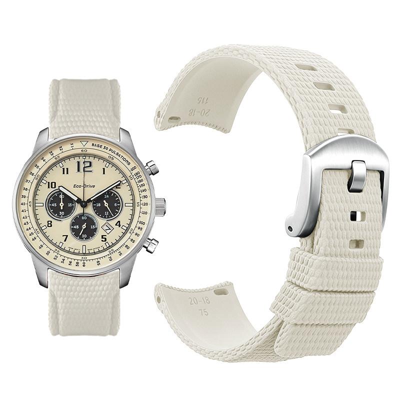 Curved arc-shaped fluororubber Watch strap for original OMEGA X Swatch X Blancpain Scuba Fifty Fathoms MoonSwatch FKM watchband