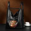Retro large-capacity women's backpack 2025 new casual versatile back bag multi-purpose commuter shoulder tote bag