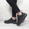 Bestof 544 Black-Black Fuspet Thick Soled Sports Shoes