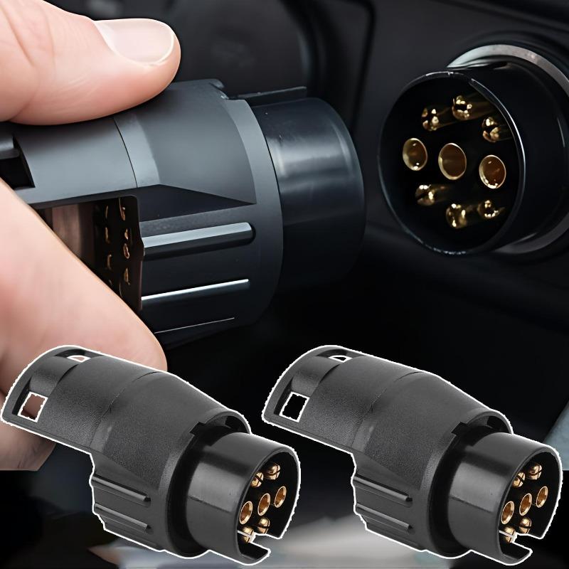 7 Pin To 13 Pin Trailer Caravan Towbar Towing Electric Socket Adapter Plug Converter 12V Electrical Connector Adapter Car Truck