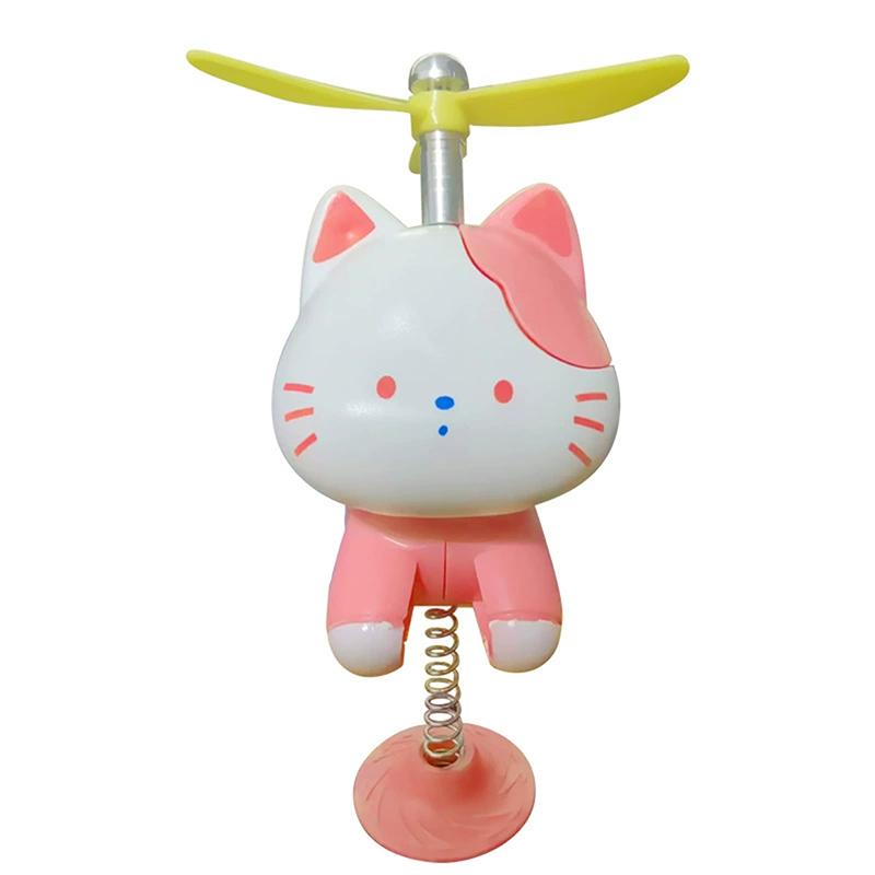 

Автомобильный торпедо пружинный болванчик Счастливый машущий кот декор Милый качающийся автоаксессуар для лобового стекла Забавный подарок для снятия стресса розовый
