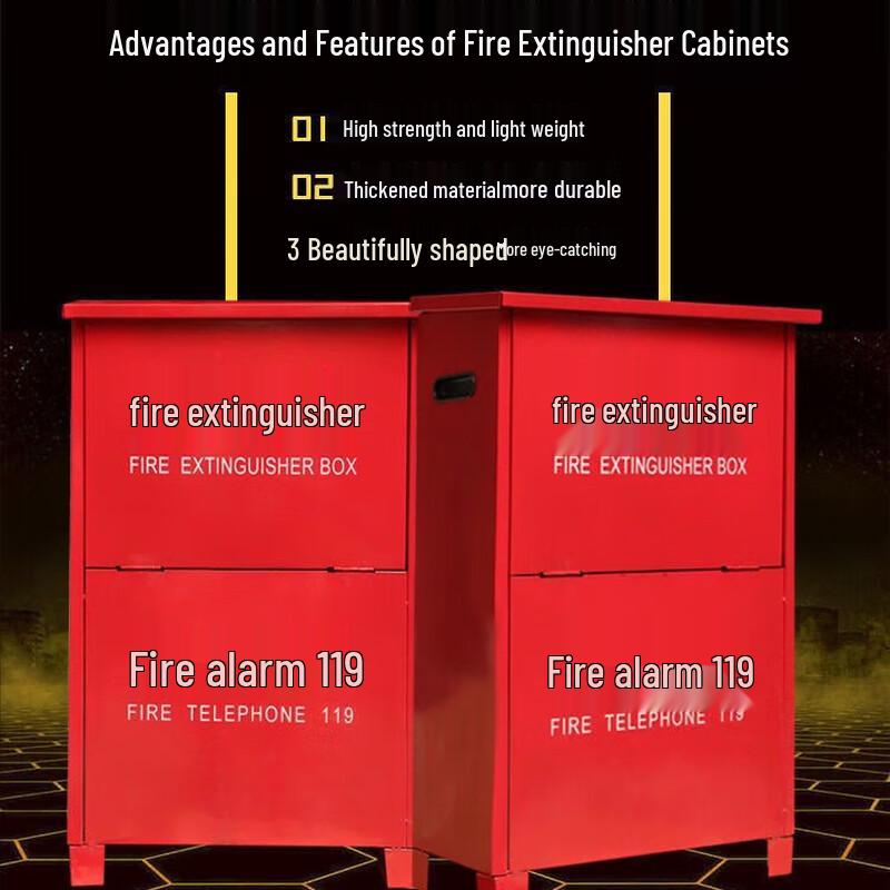 Brangdy Dual Fire Extinguisher Cabinet For Two 8kg Extinguishers
