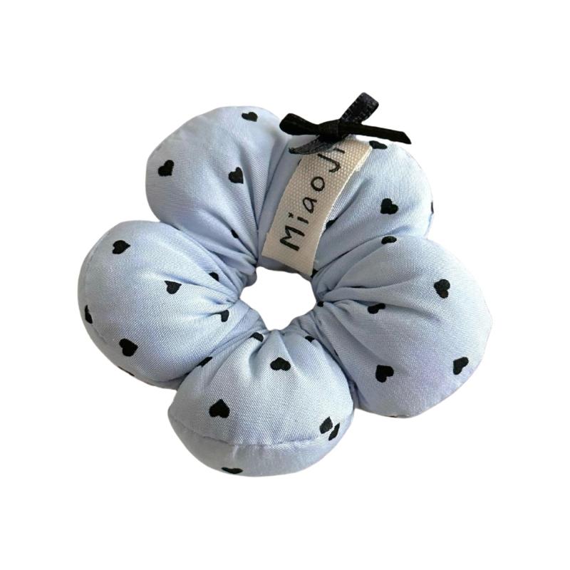 

Fashionable Bows Hair Ties Korean Hair Elastics Soft and Stretchy Scrunchies Elegant Hairpieces for Everyday Use синій