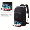 50L Wanderrucksack für Damen, Outdoor-Campingrucksack mit großem Fassungsvermögen, Gepäckrucksack mit Schuhfach, 17,3-Zoll-Computerrucksack