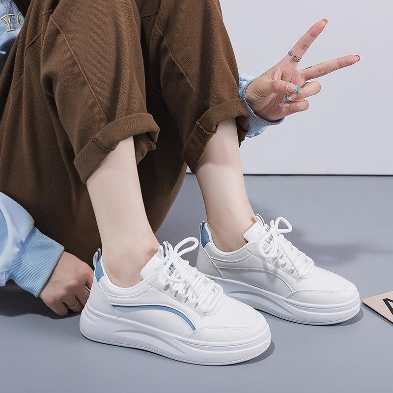 Board Shoes Women's Shoes Trendy Fashion Little White Shoes New Student White Platform Casual Sports Shoes Light Shoes