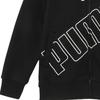 Puma Jacket Meow Fluffy Series Soft Skin-Friendly Warm Fleece Hooded Kids jackets Black 941363-01