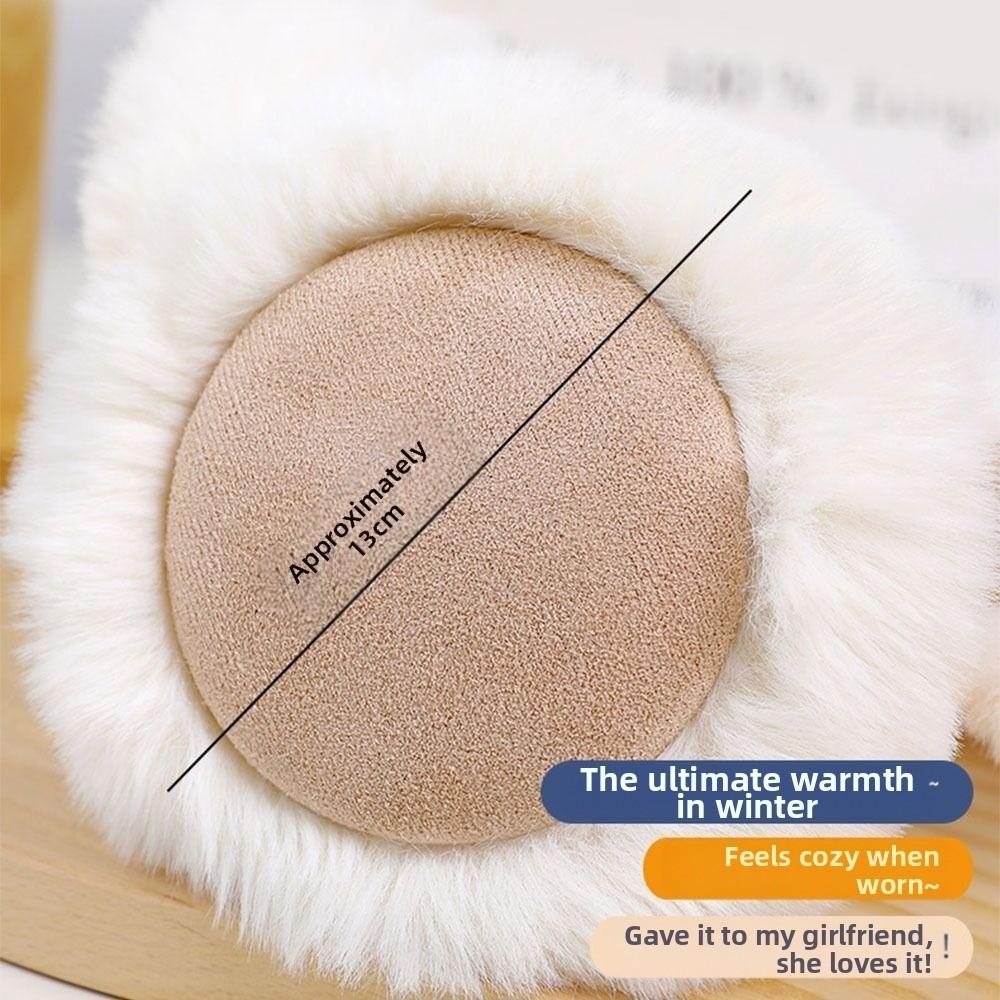 Warm Plush Earmuffs Cold Protection Antifreeze Ear Protectors Faux Fur Ear-Muffs Soft Suede Foldable Earflaps For Women Man