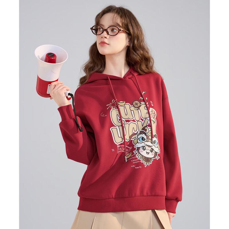 TonLion Women's Cartoon Pattern Hooded Sweatshirt