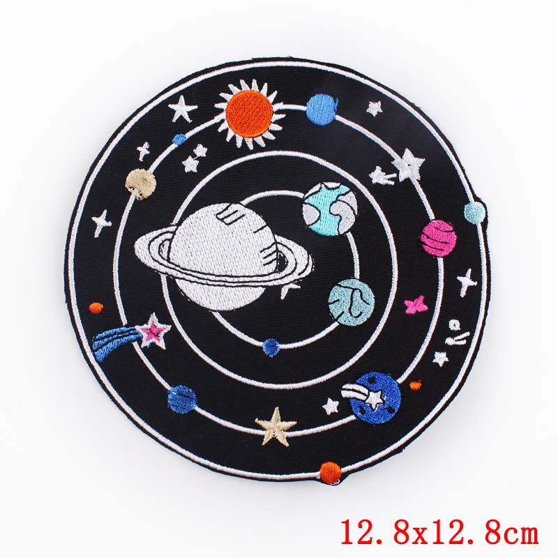 Outdoor/Adventure Embroidey Patch DIY Cartoon Sun Iron On Embroiderd Patches For Clothing Sew Stickers Badge Decoration