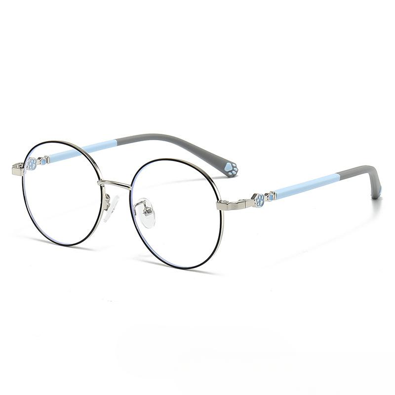 Children's Anti Blue Light and Anti Radiation Glasses Fashion Eye Protection Glasses Children's Cute Cat Paw Computer Goggles