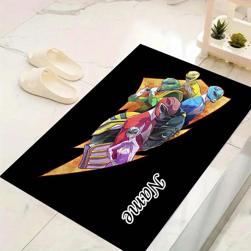 Custom 1Pc Power Rangers Teamup Rug Office Carpet Indoor Outdoor Entrance Doormat Nonslip Soft And Comfortable Living Room D2915221