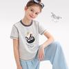 Duomiaowu Girls' Cartoon Short Sleeve T-Shirt