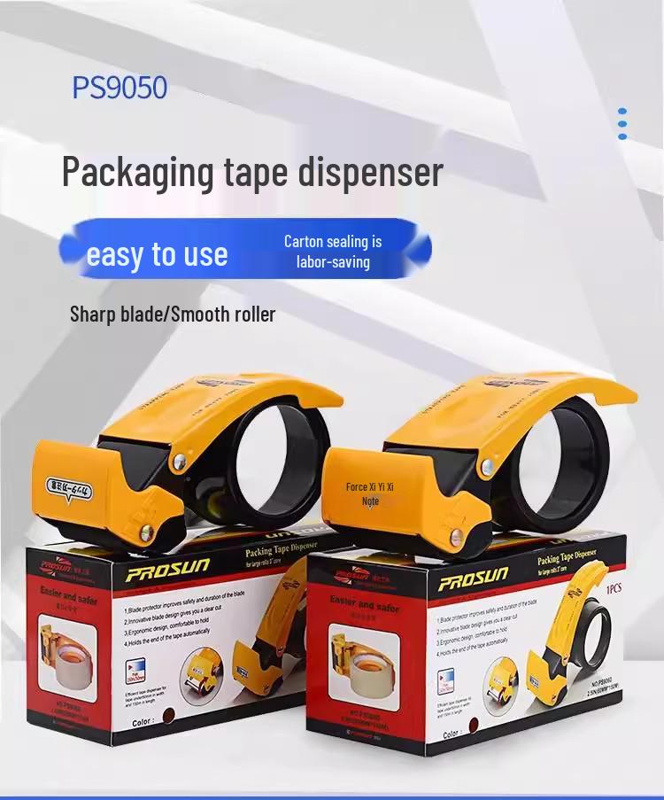 Transparent Metal Tape Dispenser - Adhesive Sealing Machine