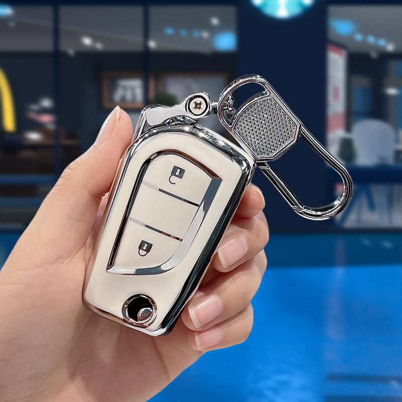 Fashion Tpu Car Key Case Full Cover Shell Fob For Toyota Corolla Altis Auris Aygo Yaris Camry Rav4 Verso Tc Im Shell Accessories