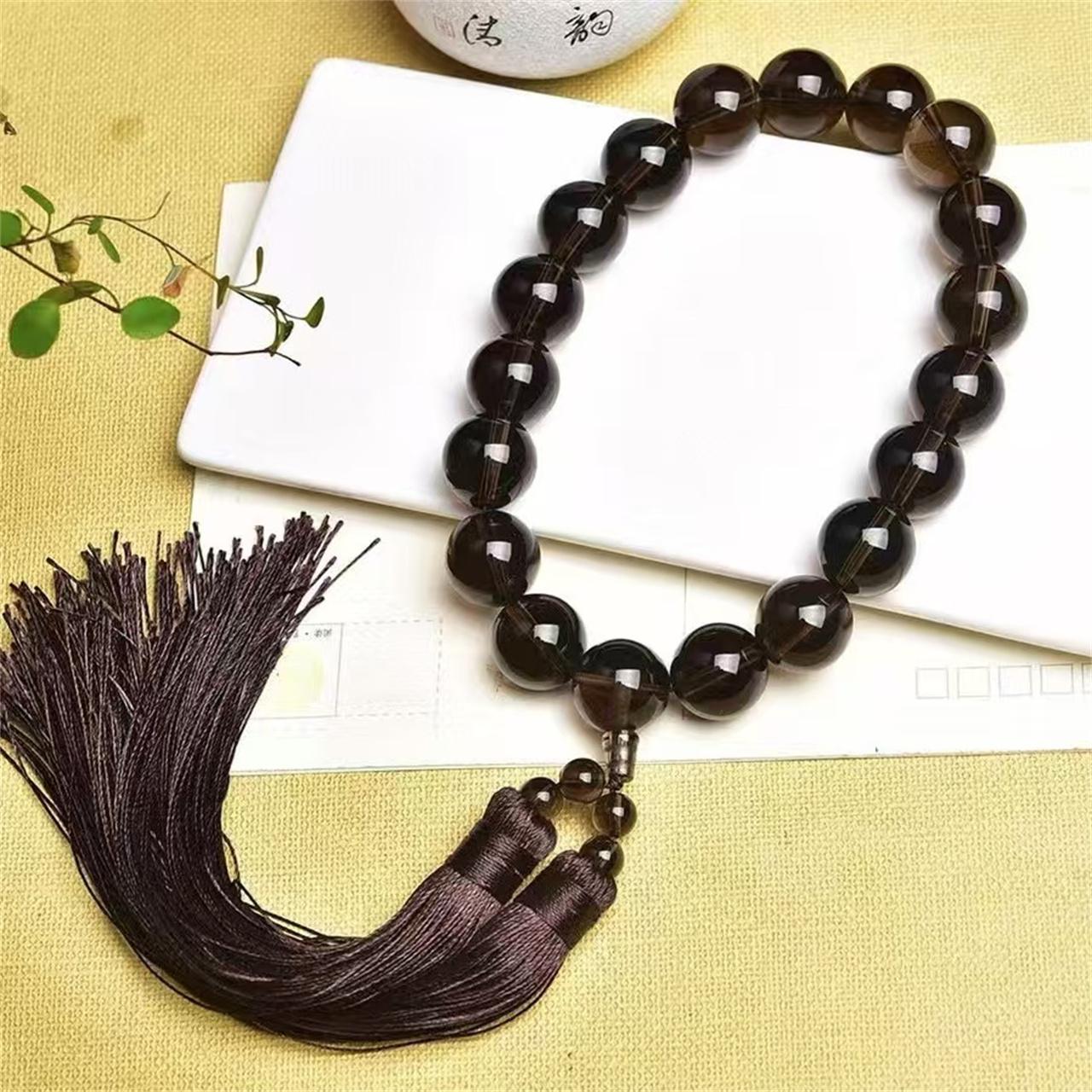 Natural Crystal Car Hanging Fortune Peace Stone Smoky Quartz Car Hangings One Size