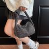Shiny Full Rhinestones Dinner Bag Crystal Glitter Rhinestone Evening Bag Large Capacity Luxury Rhinestone Banquet Bag Party
